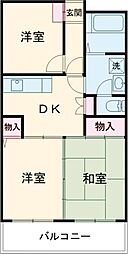 ファーストハイツ 1階3DKの間取り