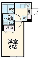 KEIAI RESIDENCE宮原 3階1Kの間取り