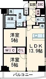 Ｃｅｄａｒ　Ｐｌａｚａ目黒本町 4階2LDKの間取り