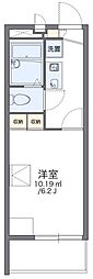 レオパレス龍庵 2階1Kの間取り
