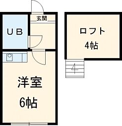 サウスドゥファルコン ワンルームの間取図画像