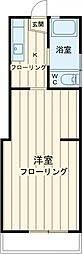 武蔵野マンション 2階1Kの間取り