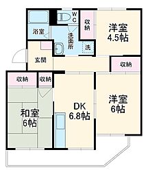 コーポ笹本 3階3DKの間取り