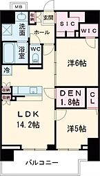 LUXENA八王子寺町 7階2SLDKの間取り