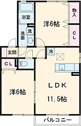 間取図画像 2LDK
