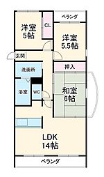 間取図画像 3LDK