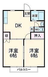 間取図画像 2DK