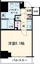 ＭＡＸＩＶ　ＣＲＯＳ竹ノ塚 10階1Kの間取り