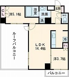 JR常磐線 亀有駅 徒歩8分の賃貸マンション 3階2LDKの間取り