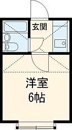 メゾン・ド・アロー 1階1Kの間取り
