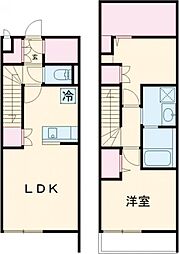 京王井の頭線 永福町駅 徒歩7分の賃貸マンション 地下1階1SLDKの間取り