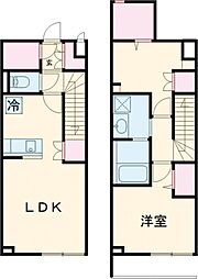 京王井の頭線 永福町駅 徒歩7分の賃貸マンション 地下1階1SLDKの間取り