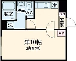 CASA RASICLAS Itabashi-Oyama 5階1Kの間取り