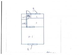 光栄荘 1Kの間取図画像
