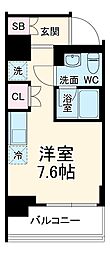RELUXIA横濱反町 5階1Kの間取り