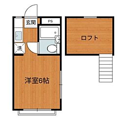 グレース笹塚 1階1Kの間取り