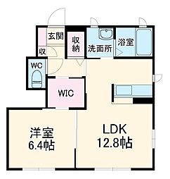 レジェンド縁 1LDKの間取図画像