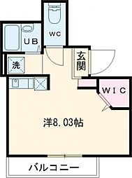 ルネコート新小岩参番館 3階ワンルームの間取り