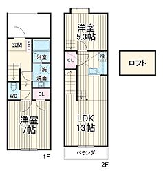 JR飯田線 東上駅 徒歩25分の賃貸テラスハウス