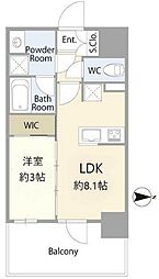 ネベル赤羽 2階1LDKの間取り
