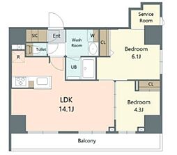 Alivis東京尾久 3階2SLDKの間取り