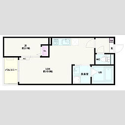 間取図画像 1LDK