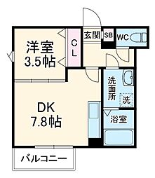 間取図画像 1DK