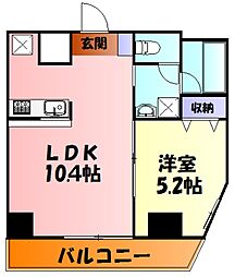 レガーロ 1LDKの間取図画像
