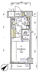 SHOKEN Residence八王子 4階1Kの間取り