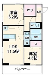 間取図画像 2LDK