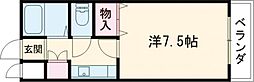 JUNO雅 2階1Kの間取り