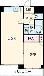 バードライム・アネックス 3階1LDKの間取り