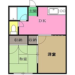 間取図画像 2DK