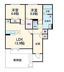 間取図画像 2LDK