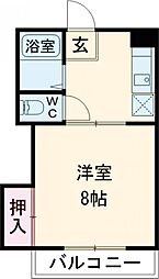 メゾン・よつくら 3階1DKの間取り