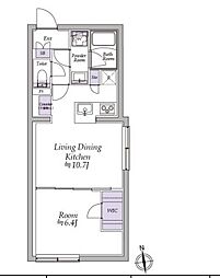 JR総武線 高円寺駅 徒歩9分の賃貸マンション 5階1LDKの間取り