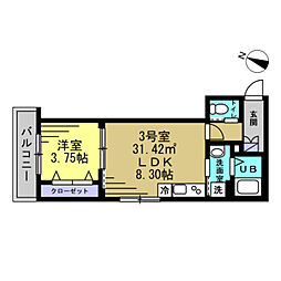 間取図画像 1LDK