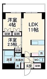 ＬＩＭＥ　ＲＥＳＩＤＥＮＣＥ　ＫＡＷＡＧＵＣＨＩ　ＥＡＳＴ 10階2LDKの間取り