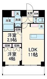 ＬＩＭＥ　ＲＥＳＩＤＥＮＣＥ　ＫＡＷＡＧＵＣＨＩ　ＥＡＳＴ 8階2LDKの間取り