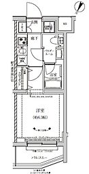 RELUXIA成増II 1階1Kの間取り