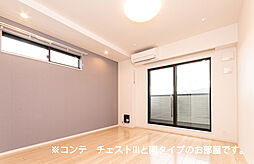 JR横浜線 矢部駅 徒歩10分の賃貸アパート 3階1Kのリビング/ダイニング