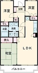 メイフラワー壱番館 1階3LDKの間取り