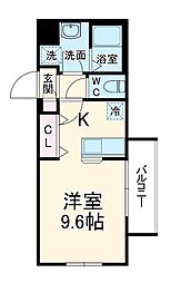 ＣＲＥＳＴＴＡＰＰ京都丹波口II 4階1Kの間取り