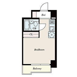 SOCIO刈谷新富町 1階ワンルームの間取り
