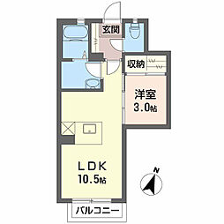 間取図画像 1LDK