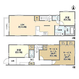 Kolet片倉07 1階2SLDKの間取り