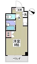 メゾン・ド・ディマンシェ 4階ワンルームの間取り