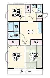 間取図画像 3DK