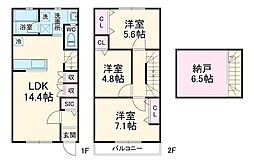 Garden Terrace 市川国分 1階3LDKの間取り