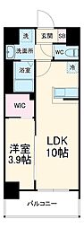 ソルテラス京都西院　ＳＴＡＴＩＯＮ　ＳＩＤＥ 1階1LDKの間取り